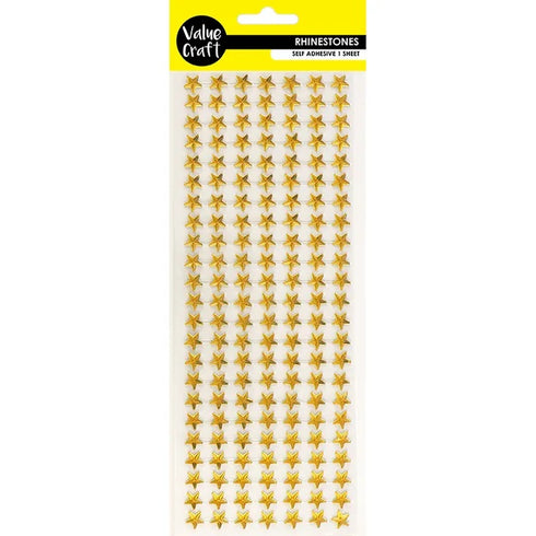 10mm Self Adhesive Star Rhinestones (available in 2 colours)